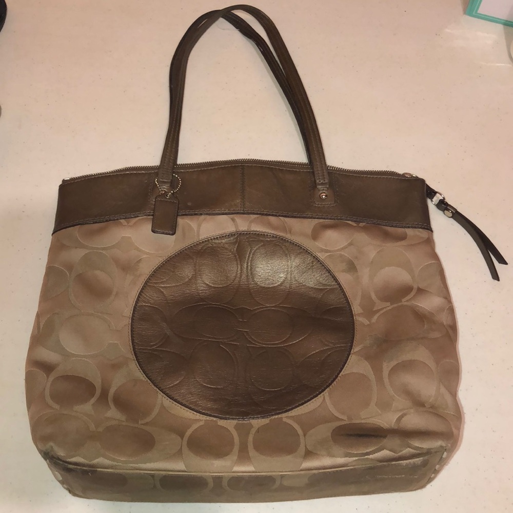 Coach Brown & Tan handbag